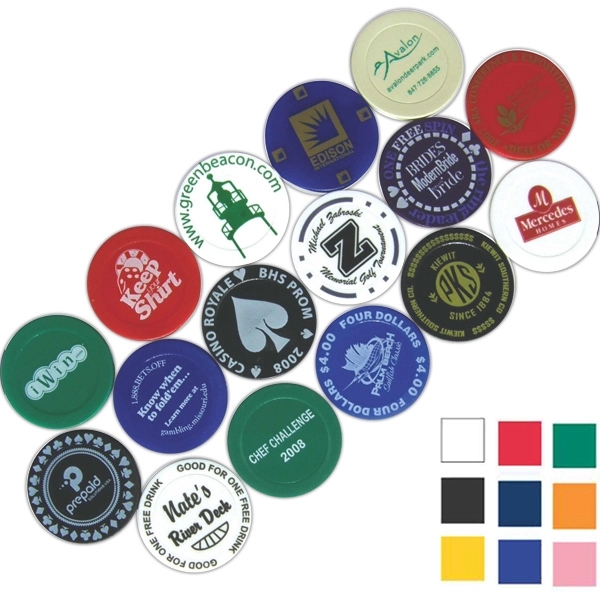 Custom poker chip.... from ASI 88620 Specialty Products Company / Newport Plastics / Specialty Line