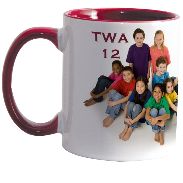 Match full-color, full-wrap decoration to this 11 oz colored inside, rim... from ASI 77988 Photo USA Corp / Photo USA