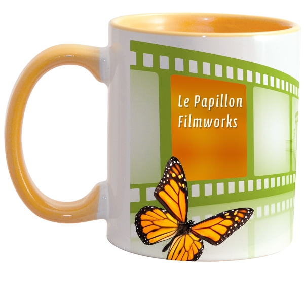 Match full-color, full-wrap decoration to this 11 oz colored inside, rim... from ASI 77988 Photo USA Corp / Photo USA