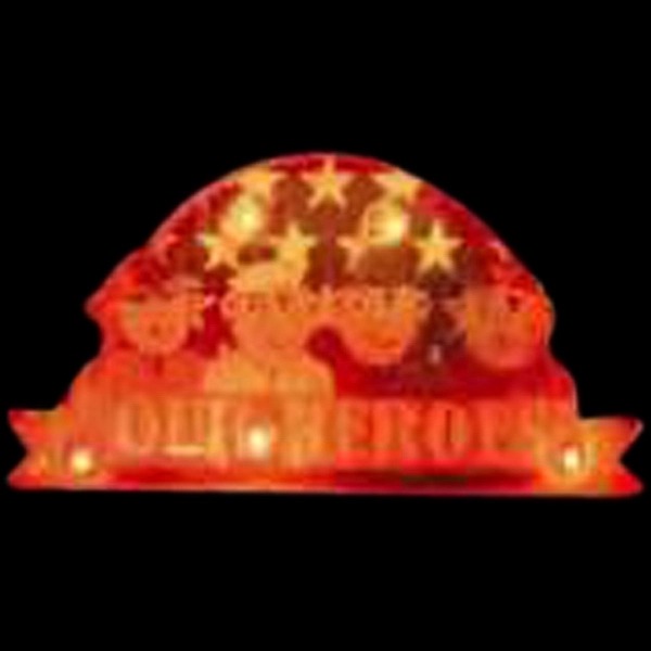 Custom flash lapel pin with "Old Heroes" logo with flashing light.... from ASI 36988 Artek USA Inc / Artek™