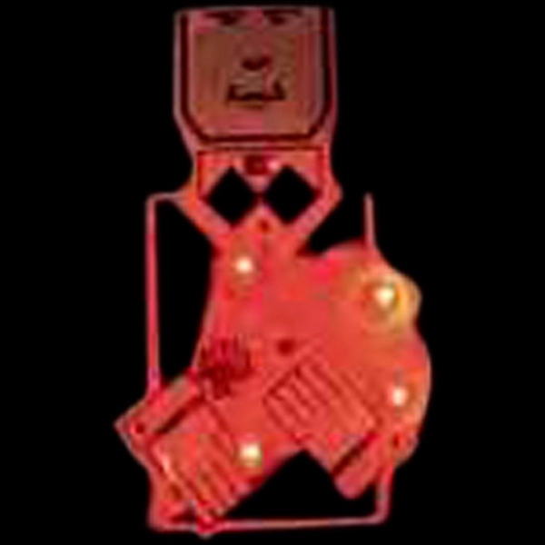 Custom gentleman caller shape flash lapel pin with flashing light.... from ASI 36988 Artek USA Inc / Artek™