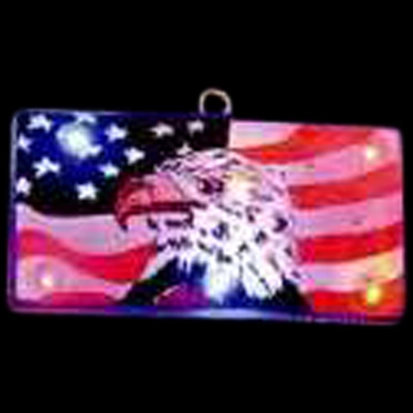 Custom US flag shape flash lapel pin and attractive flashing light.... from ASI 36988 Artek USA Inc / Artek™