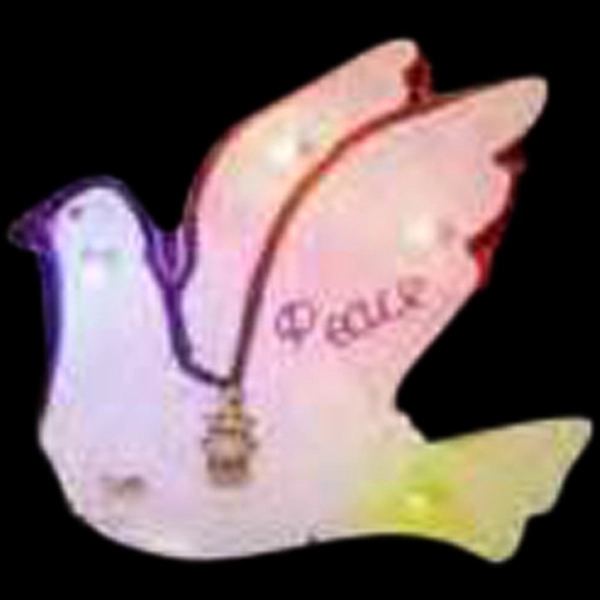 Custom dove shape flash lapel pin with flashing light.... from ASI 36988 Artek USA Inc / Artek™