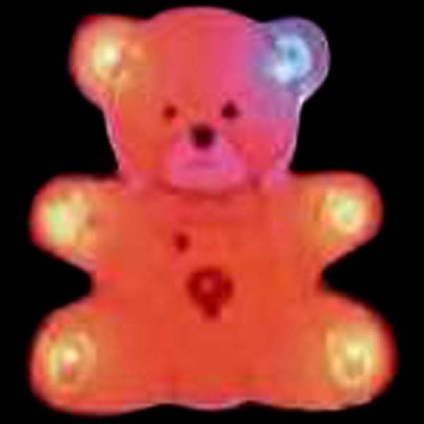 Custom teddy bear shape flash lapel pin with flashing light.... from ASI 36988 Artek USA Inc / Artek™