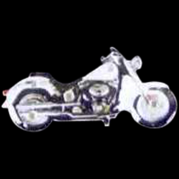 Custom black motorcycle shape flash lapel pin and attractive flashing light.... from ASI 36988 Artek USA Inc / Artek™