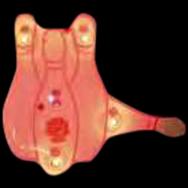 Custom bowling pins shape flash lapel pin and attractive flashing light.... from ASI 36988 Artek USA Inc / Artek™