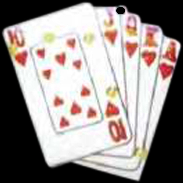 Custom game card flash lapel pin with "10", "J", "Q", "K",... from ASI 36988 Artek USA Inc / Artek™