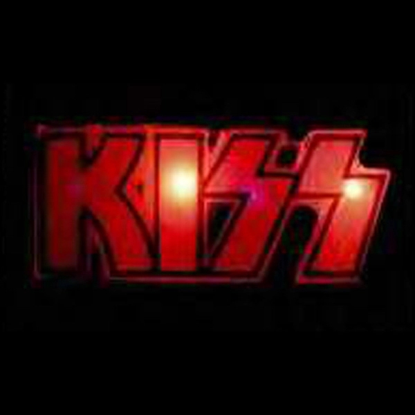 Custom flash lapel pin with "Kiss" logo with flashing light.... from ASI 36988 Artek USA Inc / Artek™