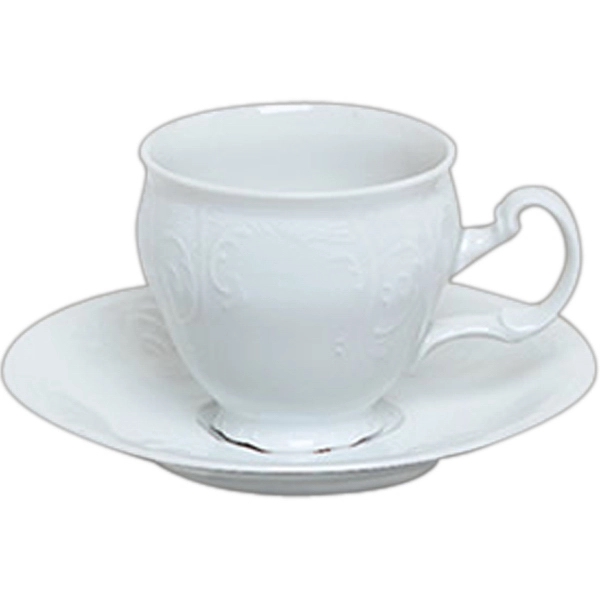 Cup and saucer, 3 sizes, fine porcelain, Bernadotte Collection... from ASI 68878 Mar's Line / Mar's Promotions / MAR's Line Mars China Collection