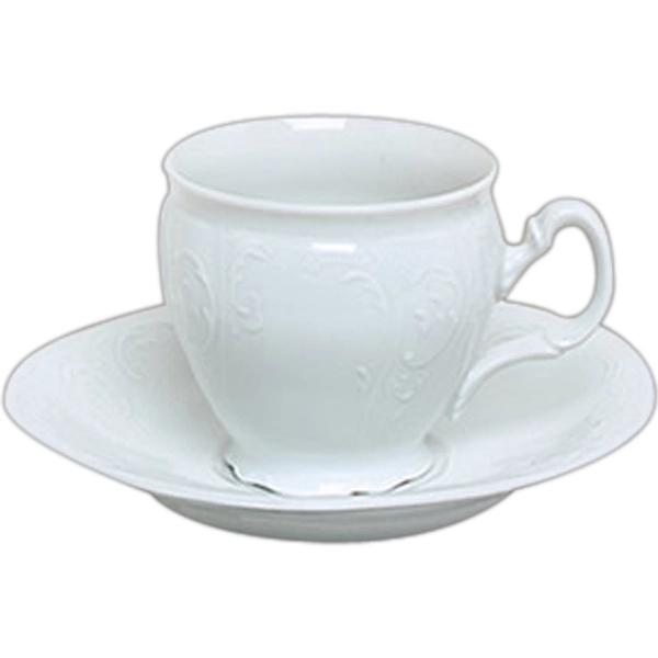 Cup and saucer, 3 sizes, fine porcelain, Bernadotte Collection... from ASI 68878 Mar's Line / Mar's Promotions / MAR's Line Mars China Collection