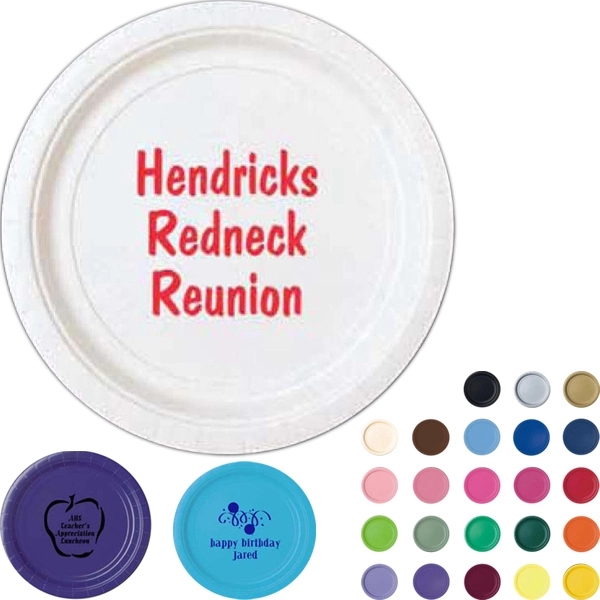 Paper plates in a variety of colors.... from ASI 79541 Print Appeal,Inc. / Print Appeal