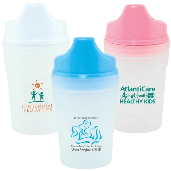 5 oz. non-spill baby cup with colored screw-on lid.... from ASI 62190 Illini