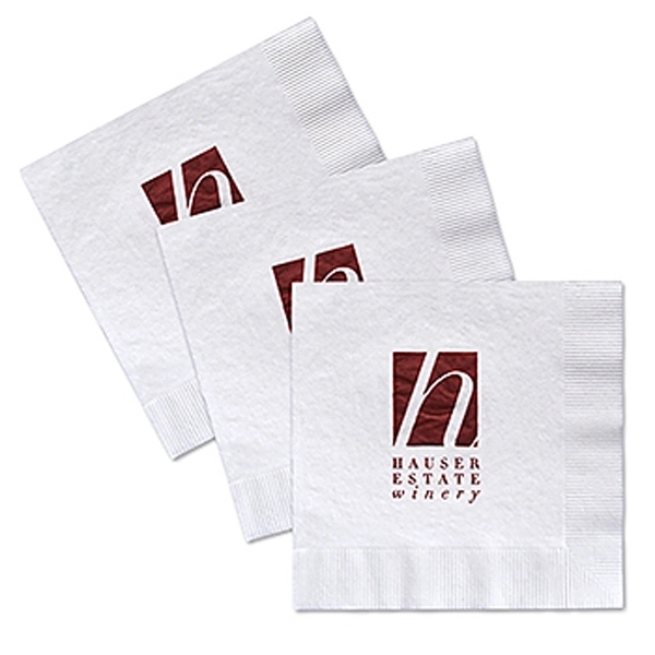 Custom beverage facial quality 2-ply napkin... from ASI 31490 Admatch Corporation / Admatch-Regal
