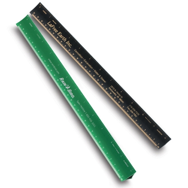 Aluminum 18" engineer hollow drafting scale.... from ASI 34910 Alumicolor / Alumicolor