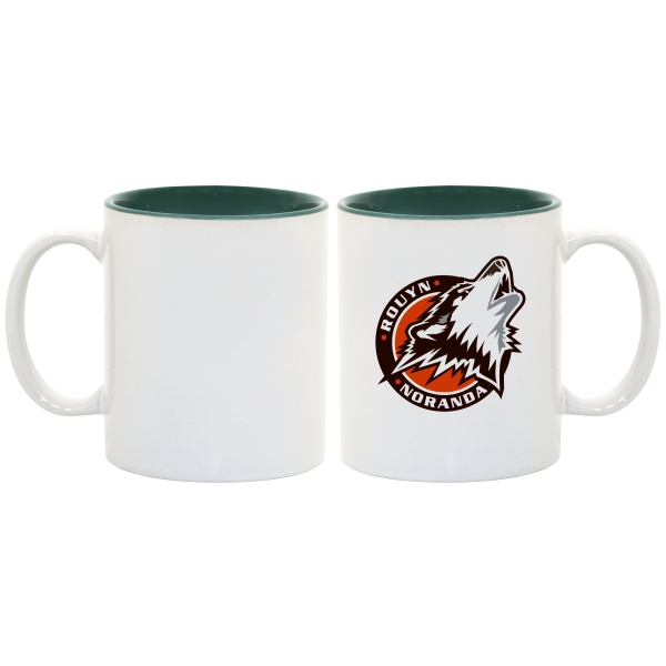 This 11 oz two-tone accented mug enhances full-color sublimation decoration beautifully!... from ASI 77988 Photo USA Corp / Photo USA