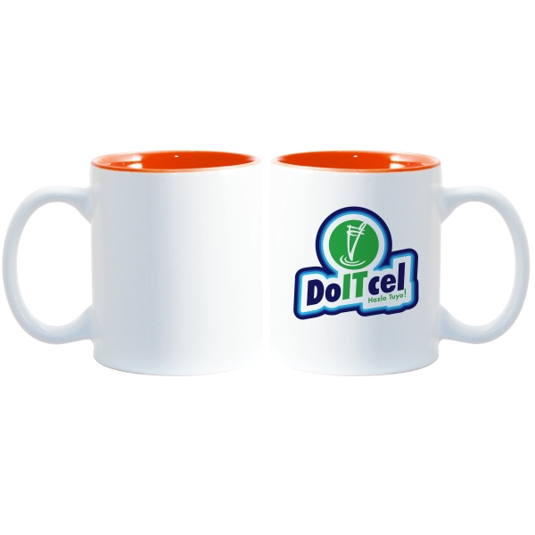 This 11 oz two-tone accented mug enhances full-color sublimation decoration beautifully!... from ASI 77988 Photo USA Corp / Photo USA