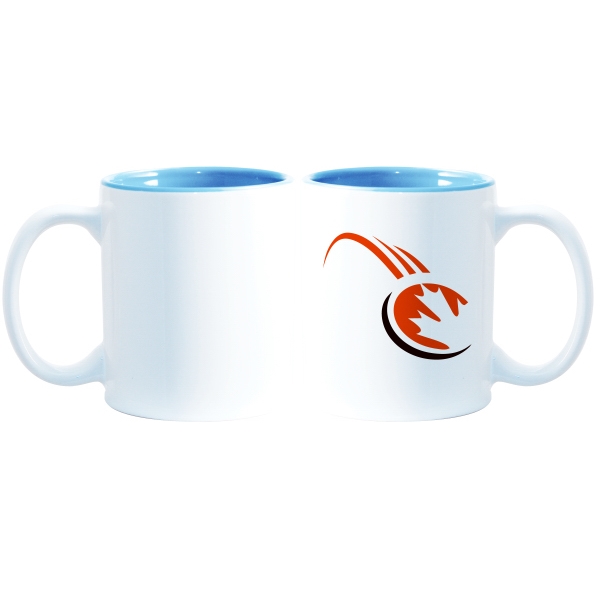 This 11 oz two-tone accented mug enhances full-color sublimation decoration beautifully!... from ASI 77988 Photo USA Corp / Photo USA