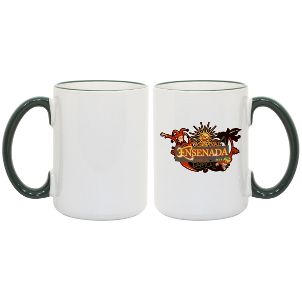 Accent your full-color image or logo with this 15 oz. colored... from ASI 77988 Photo USA Corp