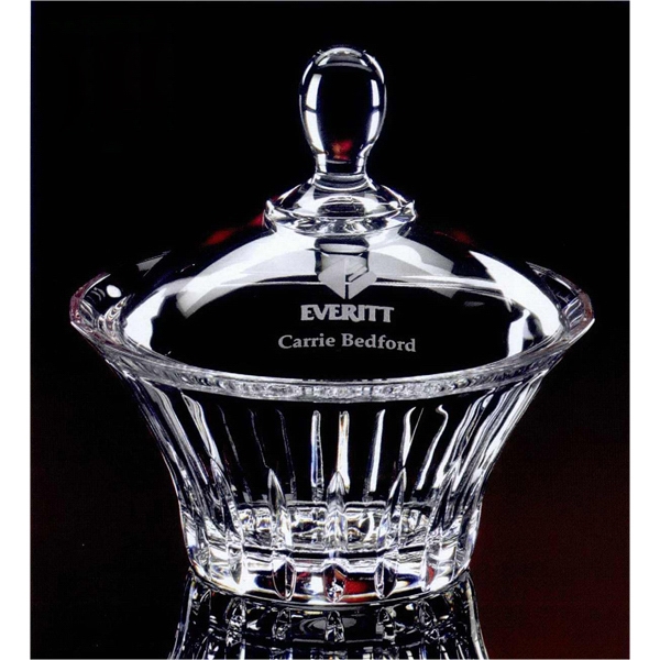 Recital - Covered crystal candy dish. Closeout, while supplies last.... from ASI 74360 ZZ CLOSED - Noteworthy / Noteworthy Awards