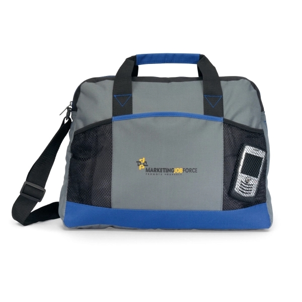 Polyester portfolio with adjustable shoulder strap and ID window on back.... from ASI 56070 Gemline / Gemline®