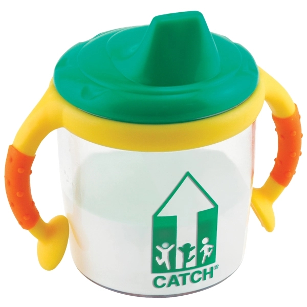 8 oz. plastic baby cup with a non-spill lid and yellow... from ASI 62190 Illini