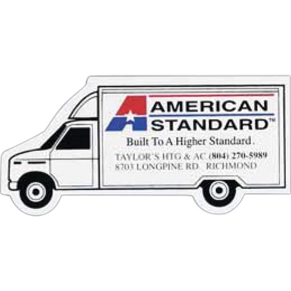 3.5" x 1.56" moving truck shaped magnet with four color process... from ASI 68507 The Magnet Group / Magnet LLC™