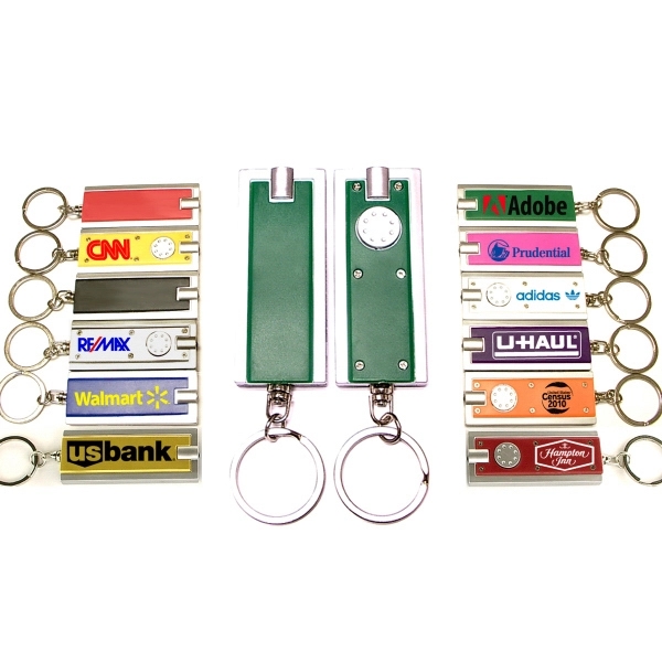Key chain with bright LED light.... from ASI 74585 Nu Promo International / Nu Promo Line