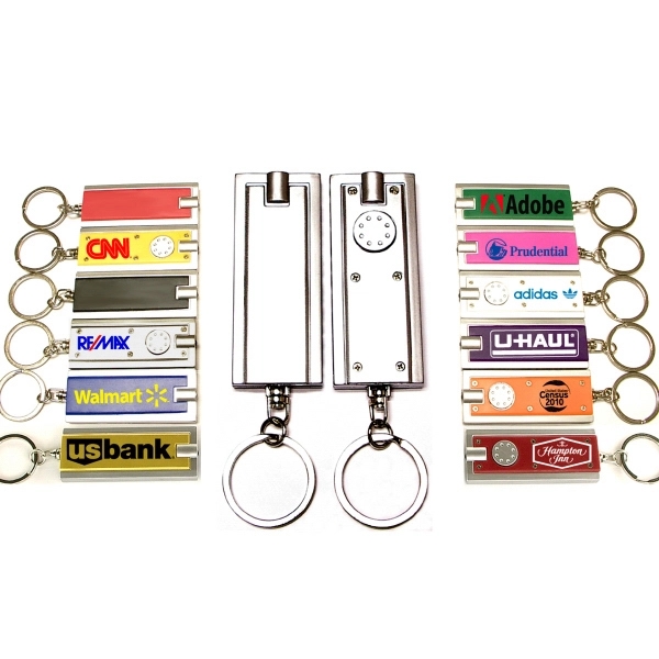 Key chain with super bright LED light.... from ASI 74585 Nu Promo International / Nu Promo Line