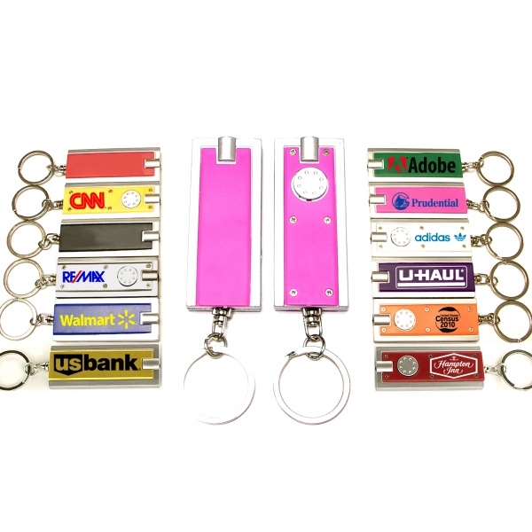 Key chain with LED light.... from ASI 74585 Nu Promo International / Nu Promo Line