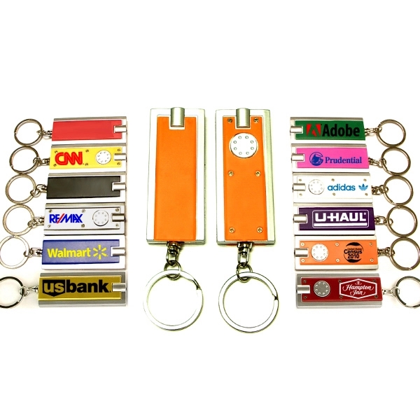 Key chain with LED light.... from ASI 74585 Nu Promo International / Nu Promo Line