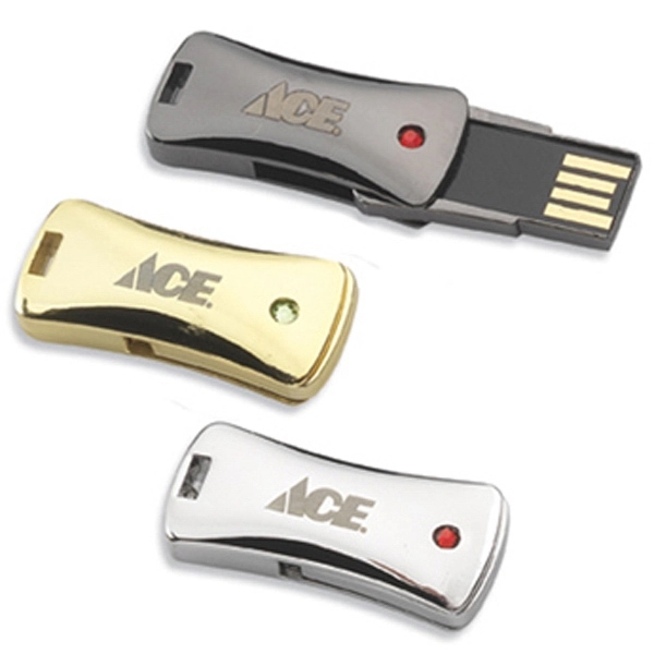 1 1/2"x 5/8" micro USB flash drive with memory chip, data... from ASI 90859 Tempo Industries Inc / Tempoline