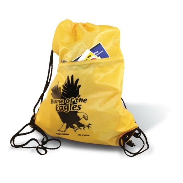 14" x 19" bag with drawstring cinch closure.... from ASI 56100 Gemini Ind Inc / Gemini Line™