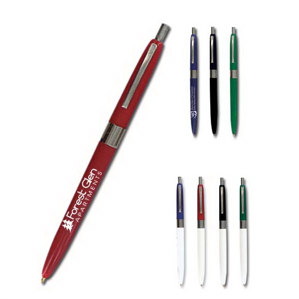 Retractable ballpoint pen with chrome trim. Budget saving refillable.... from ASI 58805 HPC Global / HPC Global