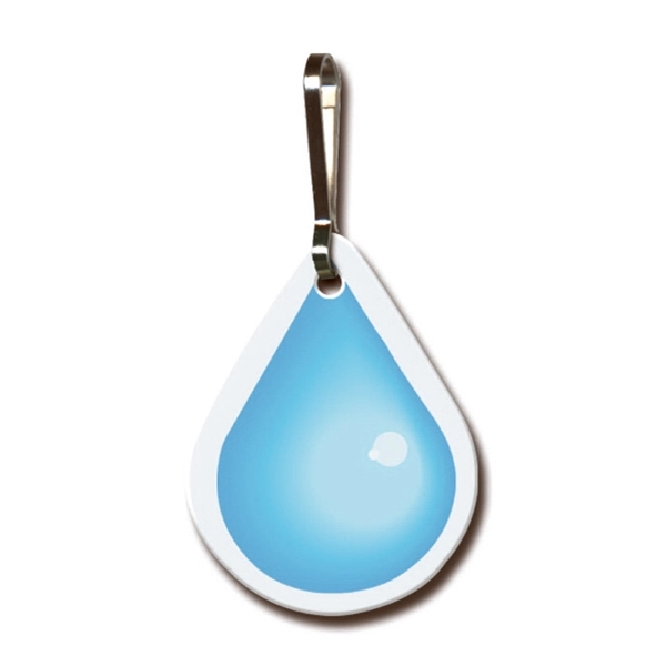 Zipper pull with tear drop shape that measures 1.2" x 1.57"... from ASI 56100 Gemini Ind Inc / Gemini Line™