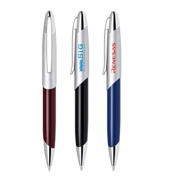 Twist action ball point pen has an elegant design with chrome... from ASI 34800 Alstar Creations / Alstar Line