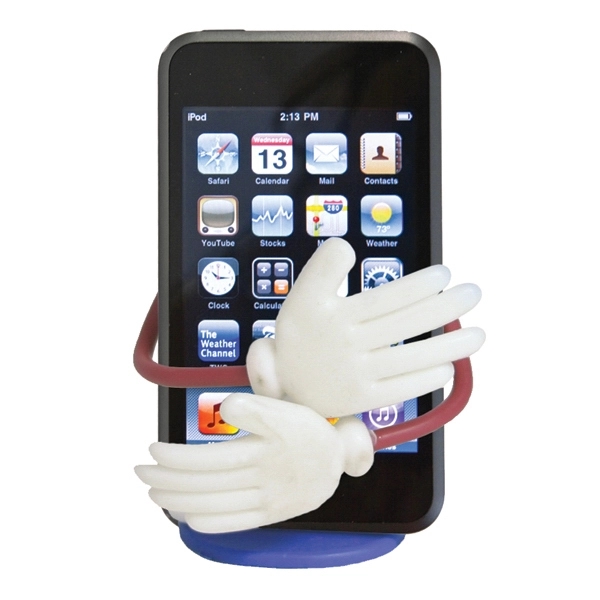 Cell phone holder with a colorful human-like design.... from ASI 31570 Advantage Industries / AdVantage Line®