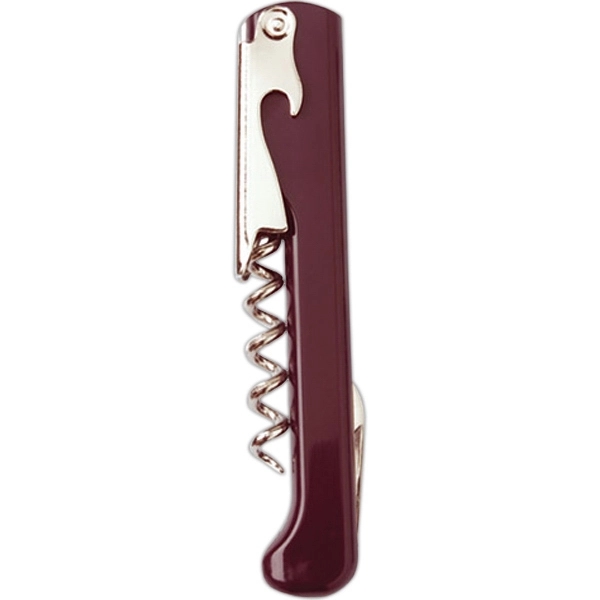 Waiter's corkscrew with ABS plastic handle and non-serrated blade... from ASI 55450 Franmara Inc