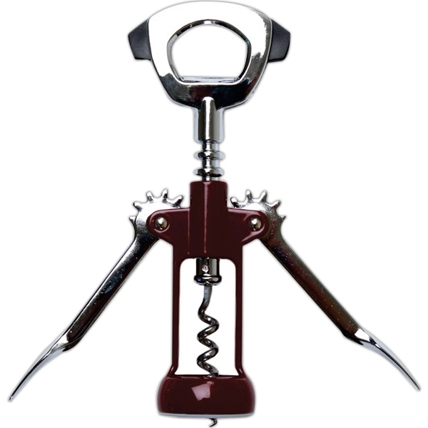 Wing corkscrew that's chrome-plated and features an open spiral worm and... from ASI 55450 Franmara Inc