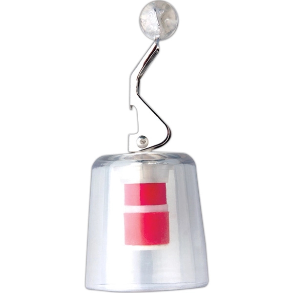 Customizable 2 1/2" x 1 1/8" bottle stopper with translucent crown... from ASI 55450 Franmara Inc