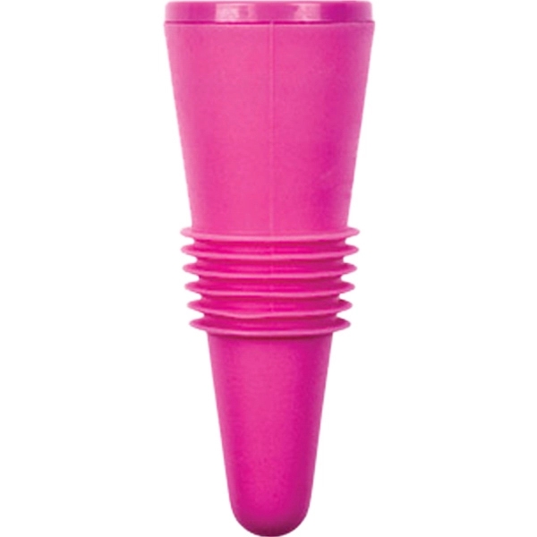 Rigid and flexible thermoplastic ABS 2 5/8" x 1" bottle stopper... from ASI 55450 Franmara Inc