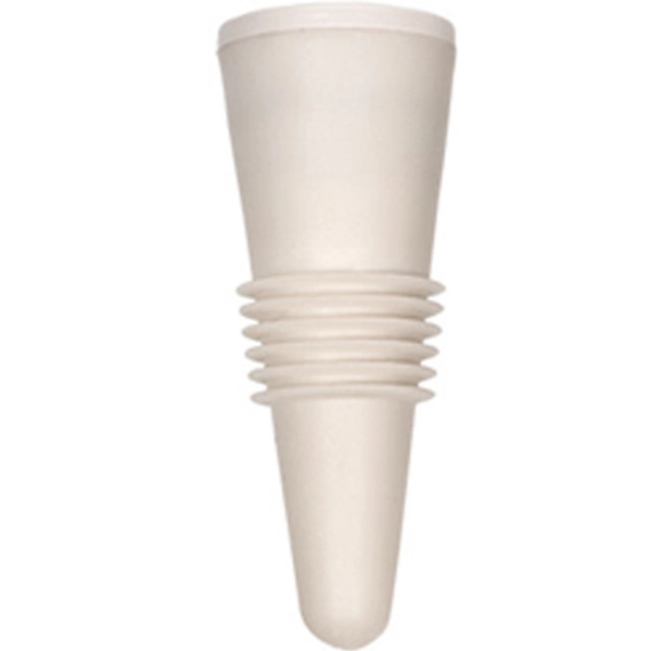 Rigid and flexible thermoplastic ABS 2 5/8" x 1" bottle stopper... from ASI 55450 Franmara Inc