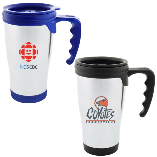 Atlantico - Stainless steel double wall 15 oz. travel mug with... from ASI 43442 ZZ DROPPED - High Caliber Line USA / High Caliber Line