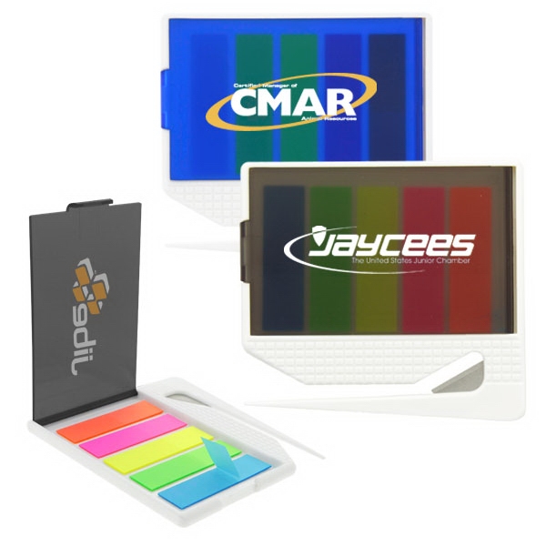 Self-adhesive tabs letter opener case.... from ASI 43442 ZZ DROPPED - High Caliber Line USA / High Caliber Line