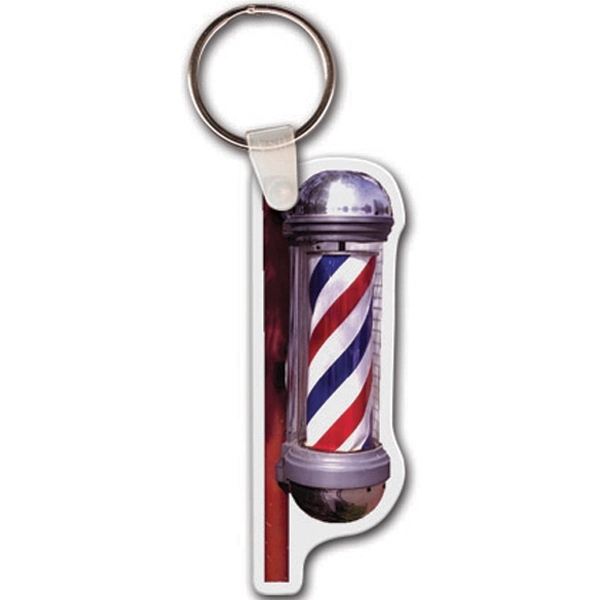 Barber pole shaped key tag that measures 1.1" x 3.15"... from ASI 56100 Gemini Ind Inc / Gemini Line™