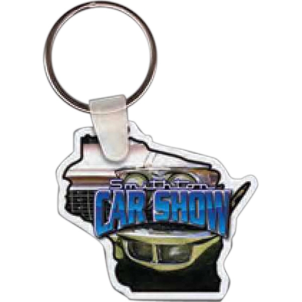 Full color Wisconsin shape key tag, 1.87" x 1.66".... from ASI 56100 Gemini Ind Inc / Gemini Line™
