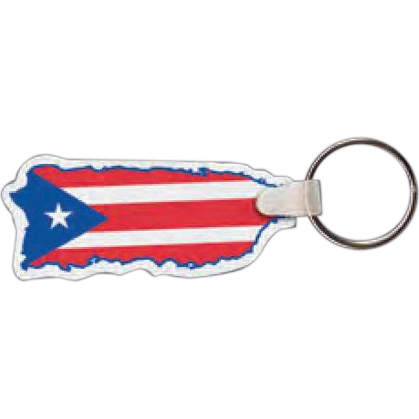 Puerto Rico-shaped key tag, 2.75" x 1.19"... from ASI 56100 Gemini Ind Inc / Gemini Line™