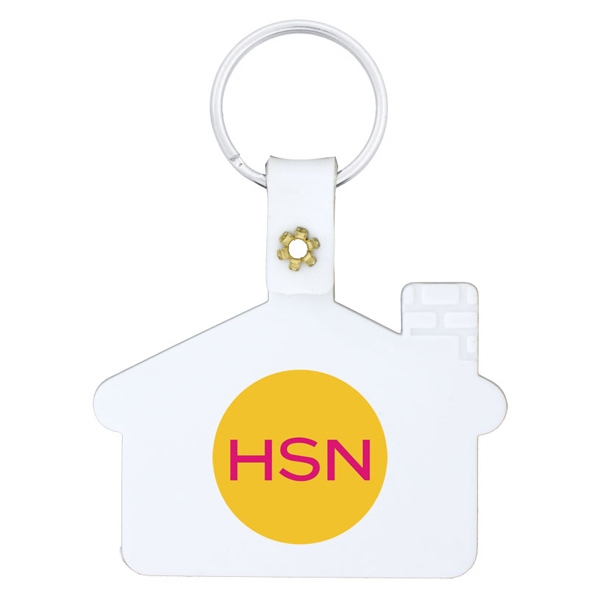 House - Key tag, made of soft flexible PVC plastic.... from ASI 43442 ZZ DROPPED - High Caliber Line USA