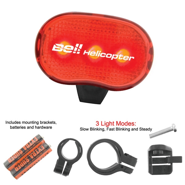 1 working day - A bike safety light with 3 LED's.... from ASI 43442 ZZ DROPPED - High Caliber Line USA / High Caliber Line