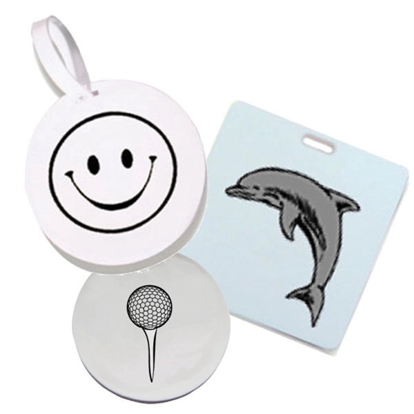 Custom-shaped plastic luggage tag.... from ASI 59683 Harco Enterprises LTD / Harco Enterprises