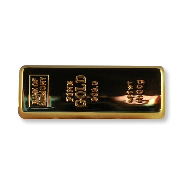 Gold Bar Web Key - Free 3 Color Imprint, Free Website... from ASI 93131 US Flash & Technologies LLC / U S Flash & Technologies LLC